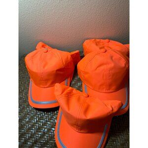 Port Authority High-Visibility Orange Reflective Safety Caps  Bundle Of 5 New